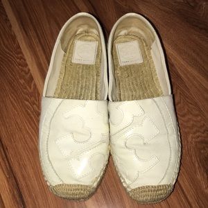 Tory Burch cream espadrilles